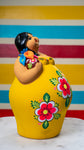 Gorditas de Barro/ Hand Painted Chubby Maria Dolls